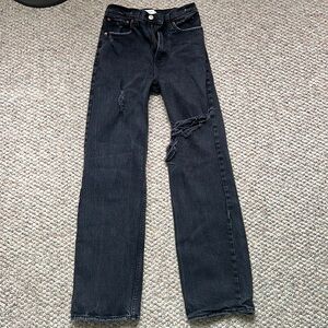 Abercrombie black jeans (00)